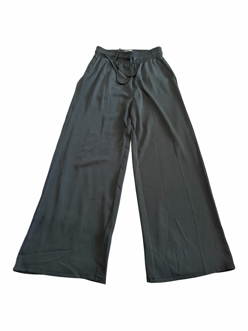 Melloday Chic Flowy Extra Wide Leg Pull-On Pants Silky Lightweight Size Medium